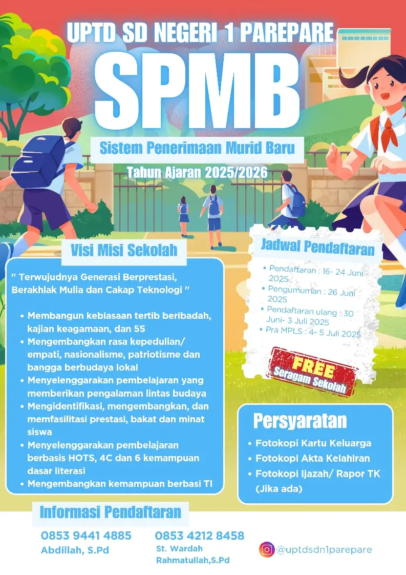 brosur-UPTD SD NEGERI 1 PAREPARE